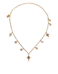 Bild in Galerie-Betrachter laden, Dolce & Gabbana Gold Tone Brass Chain Religious Cross Pendant Necklace
