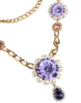 Bild in Galerie-Betrachter laden, Dolce & Gabbana Gold Tone Floral Crystals Embellished Layered Necklace
