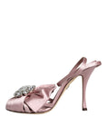 Load image into Gallery viewer, Dolce & Gabbana Pink Keira Crystal Heels Sandals Shoes
