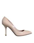 Bild in Galerie-Betrachter laden, Dolce & Gabbana Beige Patent Leather High Heels Pumps Shoes
