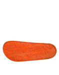 Bild in Galerie-Betrachter laden, Dolce & Gabbana Orange Rubber Slides Sandals Beachwear Shoes
