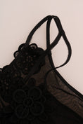 Load image into Gallery viewer, Dolce & Gabbana Elegant Black Silk Lace Chemise Dress
