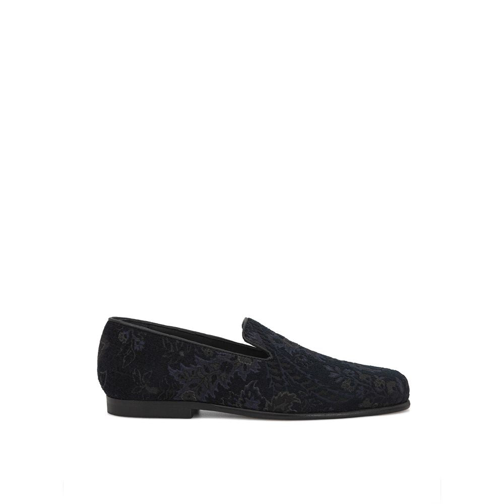 Etro Loafer aus blauem Leder