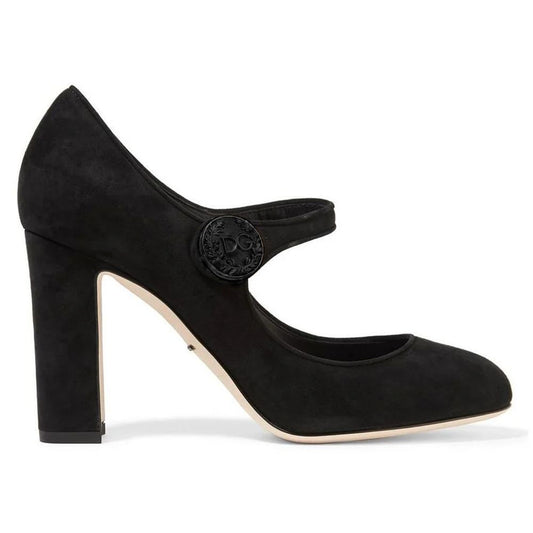 Dolce & Gabbana Di Capra Pumps aus schwarzem Leder