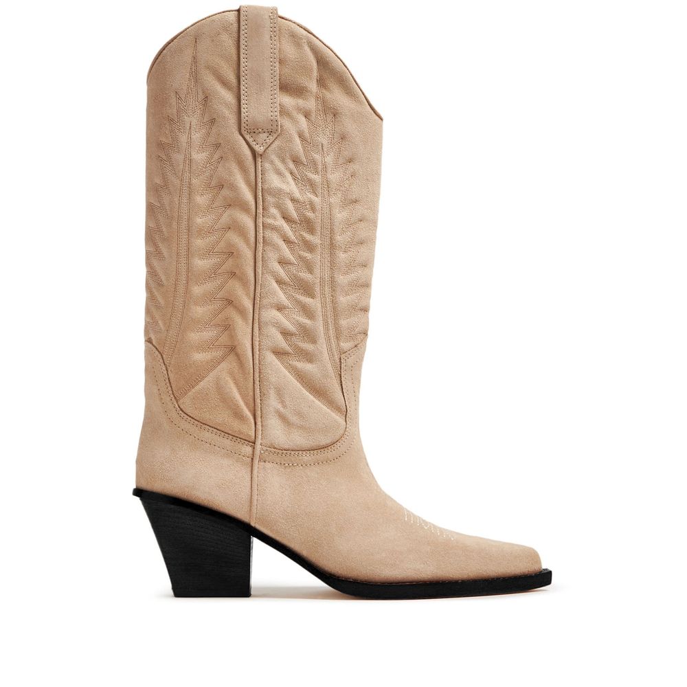 Paris Texas Beige Lederstiefel