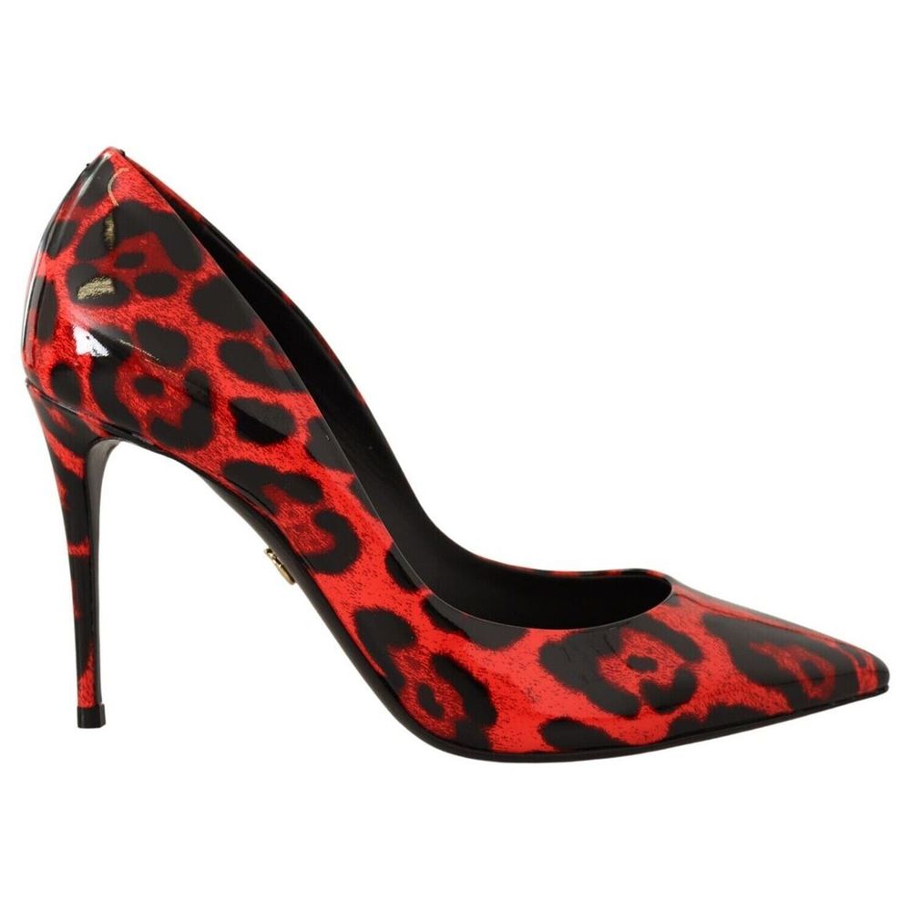 Dolce & Gabbana Rote Leder Di Kalbsleder Pumps