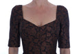 Load image into Gallery viewer, Dolce & Gabbana Chic brown wool blend mini dress
