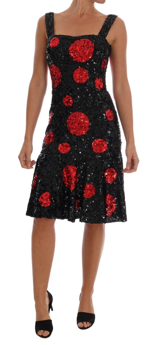 Dolce &amp; Gabbana Elegant polka dot sheath dress