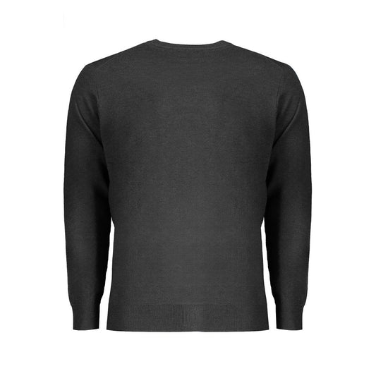 Norway 1963 Schwarzer Pullover aus Wolle für Männer