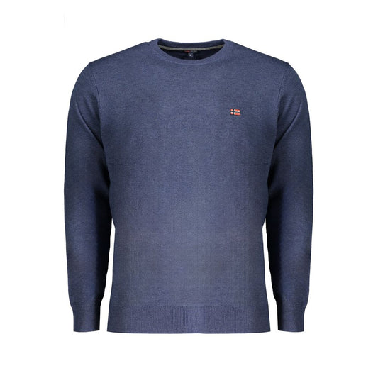 Norway 1963 Blauer Pullover aus Wolle für Männer