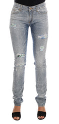 Load image into Gallery viewer, Versace Jeans Chic light blue ripped slim fit jeans
