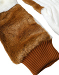 Load image into Gallery viewer, Dolce & Gabbana Braun Weiß Acryl gestrickt Pelz Mitten Handschuhe
