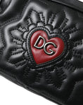 Load image into Gallery viewer, Dolce & Gabbana Schwarzes Leder Marsupio Steppung Liebe Gürtel Fanny Pack Tasche
