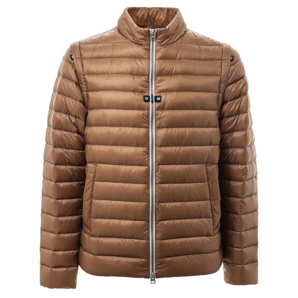 Herno Braune Polyamid-Jacke