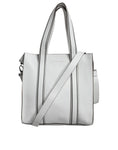 Bild in Galerie-Betrachter laden, Brunello Cucinelli White Leather Logo Shoulder Strap Shopping Tote Bag
