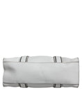 Bild in Galerie-Betrachter laden, Brunello Cucinelli White Leather Logo Shoulder Strap Shopping Tote Bag
