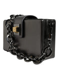 Load image into Gallery viewer, Dolce & Gabbana Metallic Gray DG BOX Leather Shoulder Chain Strap Bag
