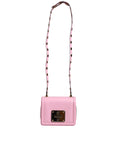 Load image into Gallery viewer, Dolce & Gabbana Baby Pink LOLA Leather Studded Crossbody Strap Bag
