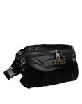 Resmi galeri görüntüleyiciye yükleyin, Dolce & Gabbana Black Nylon Fabric Belt Waist Fanny Pack Bag
