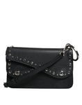 Load image into Gallery viewer, Dolce & Gabbana Black Small Leather Studded Shoulder Crossbody Bag
