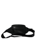 Resmi galeri görüntüleyiciye yükleyin, Dolce & Gabbana Black Leather LED Logo Belt Waist Fanny Pack Bag
