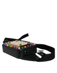 Resmi galeri görüntüleyiciye yükleyin, Dolce & Gabbana Black Leather LED Logo Belt Waist Fanny Pack Bag
