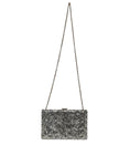 Resmi galeri görüntüleyiciye yükleyin, Dolce & Gabbana Silver Sequined Clutch Evening Crossbody Bag
