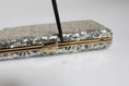 Resmi galeri görüntüleyiciye yükleyin, Dolce & Gabbana Silver Sequined Clutch Evening Crossbody Bag
