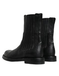 Bild in Galerie-Betrachter laden, Dolce & Gabbana Black Horse Leather Mid Calf Boots Shoes
