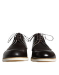 Bild in Galerie-Betrachter laden, Pollini Black White Leather Lace Up Men Dress Formal Shoes
