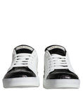 Load image into Gallery viewer, Dolce & Gabbana Black Leather Logo Portofino Sneaker Shoes
