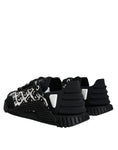 Load image into Gallery viewer, Dolce & Gabbana Black Logo Lace Up Low Top NS1 Sneakers Shoes
