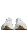 Bild in Galerie-Betrachter laden, Dolce & Gabbana White Gold DAYMASTER Leather Sneakers Shoes
