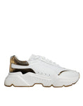 Bild in Galerie-Betrachter laden, Dolce & Gabbana White Gold DAYMASTER Leather Sneakers Shoes
