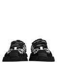 Bild in Galerie-Betrachter laden, Dolce & Gabbana Black Logo Lace Up Low Top NS1 Sneakers Shoes
