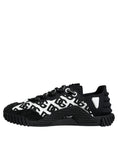 Bild in Galerie-Betrachter laden, Dolce & Gabbana Black Logo Lace Up Low Top NS1 Sneakers Shoes
