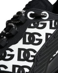 Bild in Galerie-Betrachter laden, Dolce & Gabbana Black Logo Lace Up Low Top NS1 Sneakers Shoes
