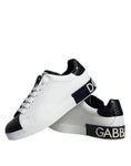 Bild in Galerie-Betrachter laden, Dolce & Gabbana White Leather Logo Portofino Sneaker Shoes
