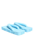 Bild in Galerie-Betrachter laden, Dolce & Gabbana Light Blue Rubber Slides Flats Sandals Shoes
