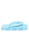 Bild in Galerie-Betrachter laden, Dolce & Gabbana Light Blue Rubber Slides Flats Sandals Shoes
