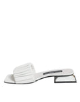 Bild in Galerie-Betrachter laden, Dolce & Gabbana White Leather Slides Flats Sandals Shoes
