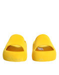 Load image into Gallery viewer, Dolce & Gabbana Yellow Rubber Slides Sandals Beachwear Shoes
