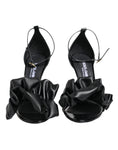 Load image into Gallery viewer, Dolce & Gabbana Black Leather Ankle Strap Heel Sandals Shoes
