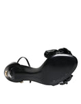 Load image into Gallery viewer, Dolce & Gabbana Black Leather Ankle Strap Heel Sandals Shoes
