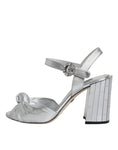 Load image into Gallery viewer, Dolce & Gabbana Silver Mirror Heels KEIRA Sandals Shoes
