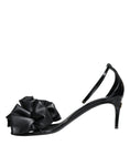 Load image into Gallery viewer, Dolce & Gabbana Black Leather Ankle Strap Heel Sandals Shoes
