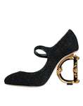 Resmi galeri görüntüleyiciye yükleyin, Dolce & Gabbana Black Suede Mary Jane Heel Sandals Shoes
