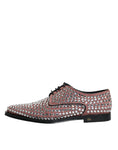 Bild in Galerie-Betrachter laden, Dolce & Gabbana Brown Strass Embellished Derby Dress Shoes
