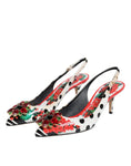 Load image into Gallery viewer, Dolce & Gabbana Multicolor Crystal Heels Slingback Shoes
