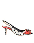 Load image into Gallery viewer, Dolce & Gabbana Multicolor Crystal Heels Slingback Shoes
